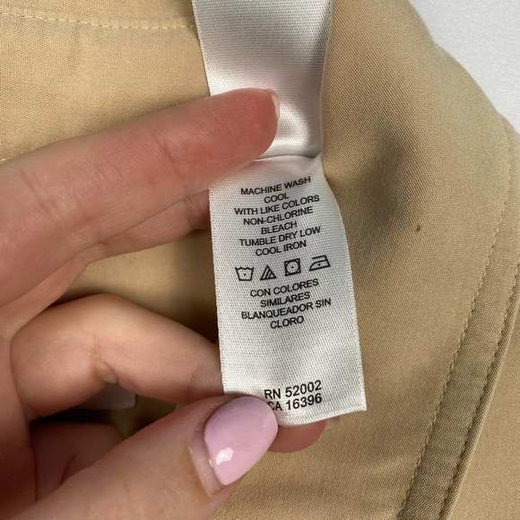 First Issue Women's Size 2‎ Tan Button Down Shirt - Picture 6 of 10